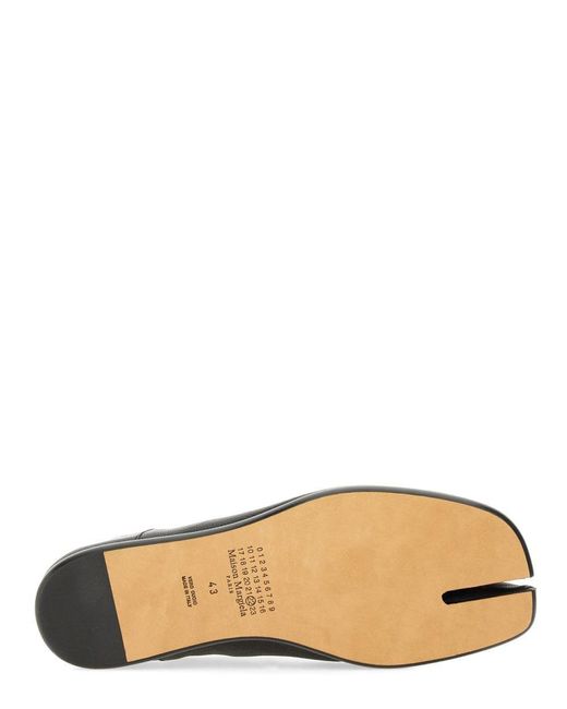 Maison Margiela Gray Leather Tabi Mules for men