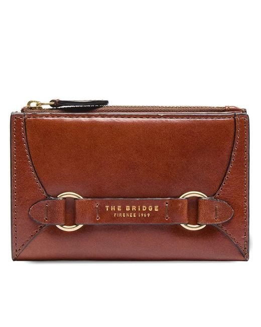 The Bridge Brown Medium Wallet W/zip Accessories