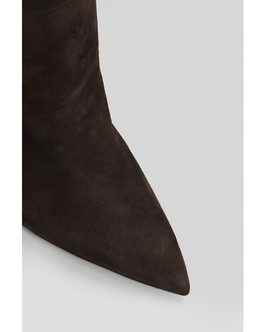 Anna F. Black High Heels Boots