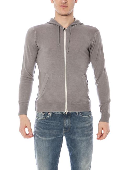 Armani Jeans Gray Sweatshirt Hoodie for men