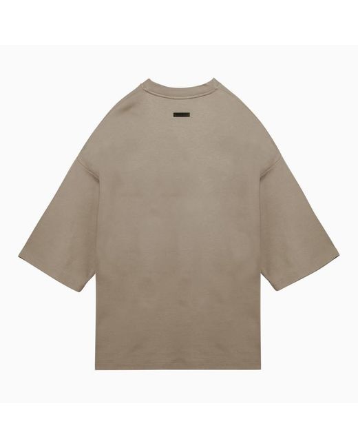 Fear Of God Gray T Shirt With Milan 8 Dune Embroidery for men