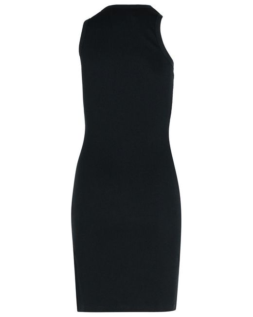 Coperni Black Clip' Cotton Dress