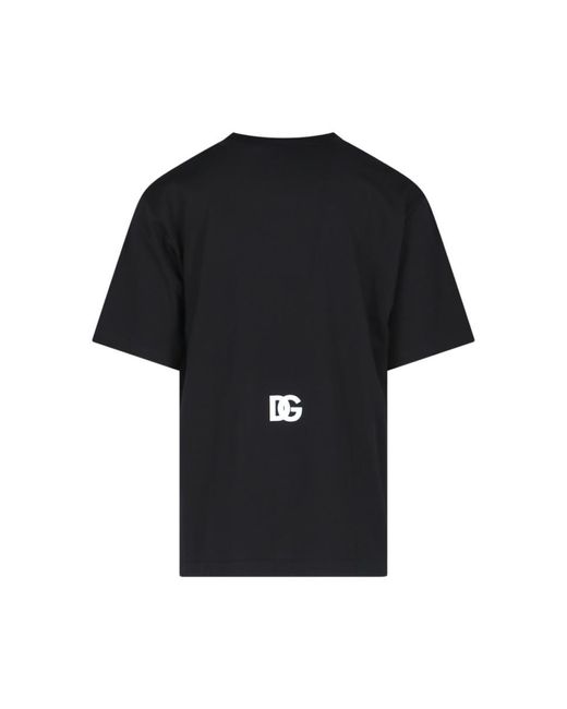 Dolce & Gabbana Black Logo T-shirt for men
