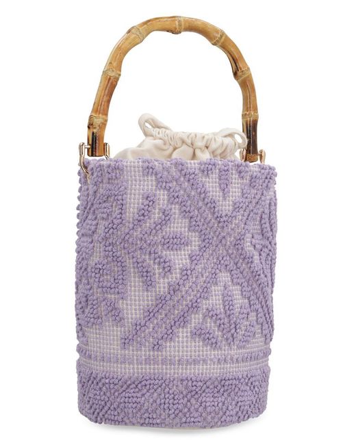 La Milanesa Purple Chia Bucket Bag