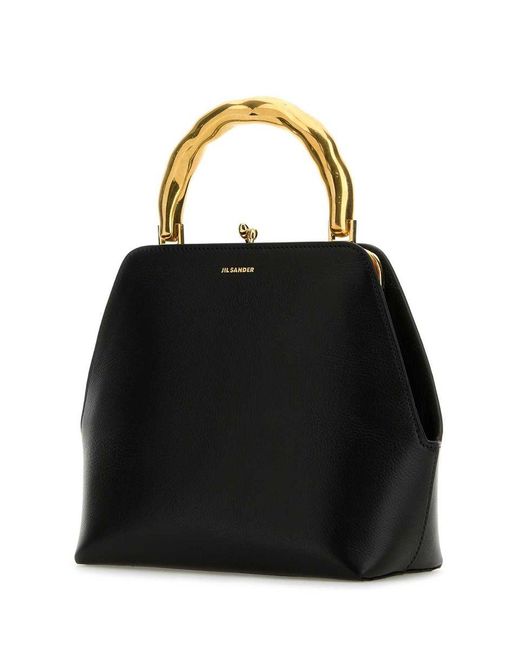 Jil Sander Black Goji Square Bag