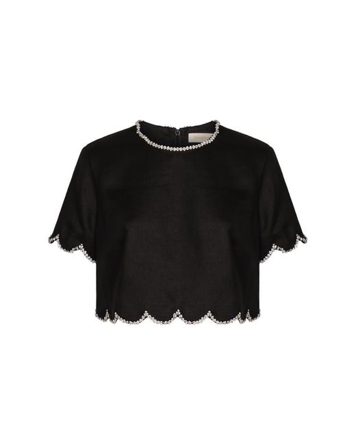 Zimmermann Black Linen Tank Top