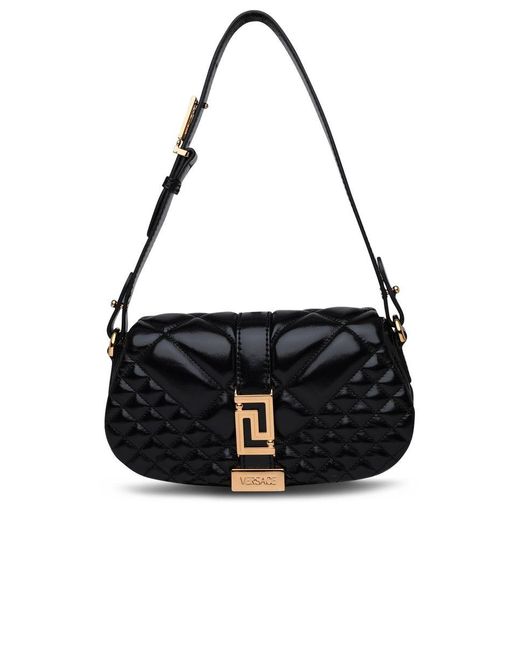 Versace Black Leather Goddess Mini Bag