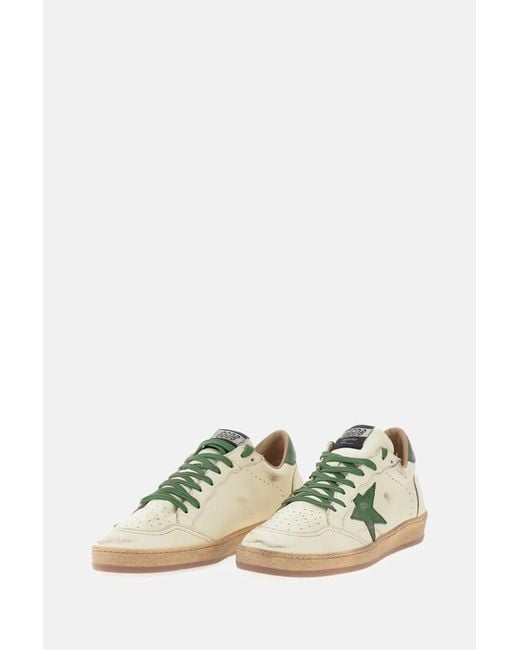 Golden Goose Deluxe Brand White "Ball Star" Sneakers for men