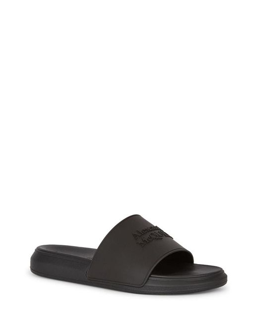 Alexander McQueen Black Slippers for men