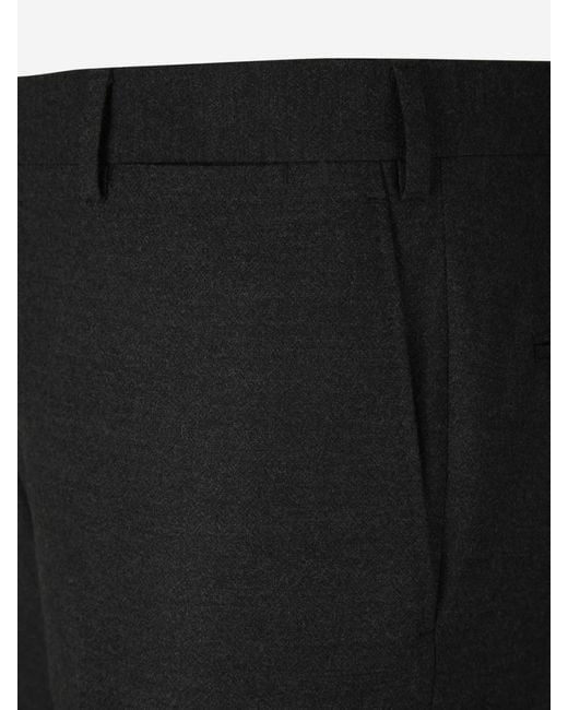 Marco Pescarolo Black Tailored Cashmere Trousers for men