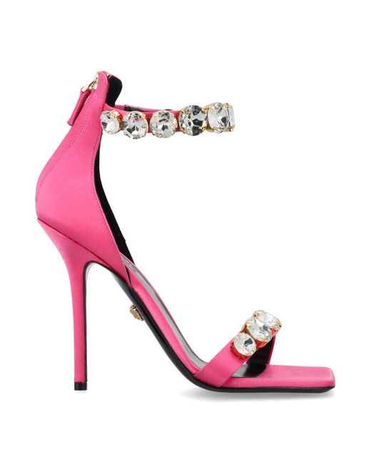 Versace Pink Lace-up Shoes