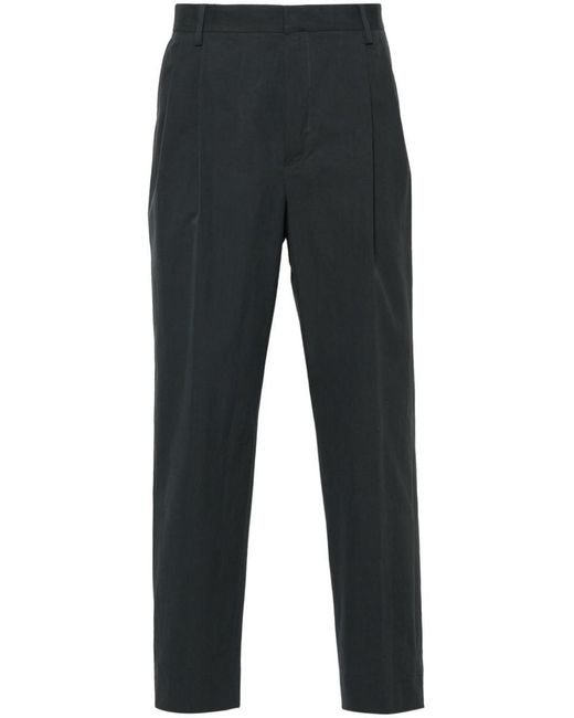 Dries Van Noten Blue High Waisted Trousers Pellow 8232 M.W.Pants Ant for men