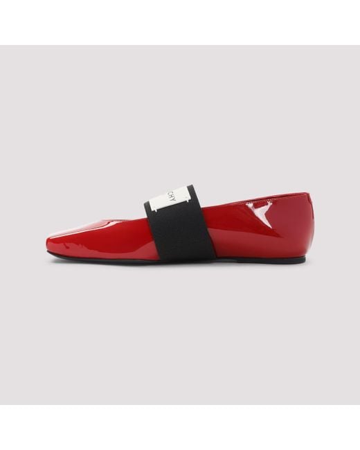 Givenchy Red Ballerina Shoes