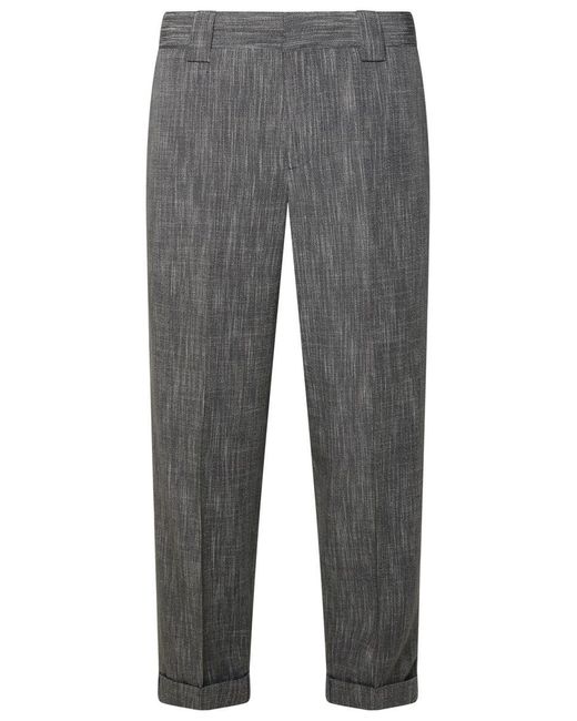 Golden Goose Deluxe Brand Gray Grey Virgin Wool Blend Trousers for men