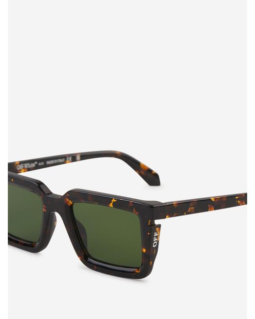 Off-White c/o Virgil Abloh Green Off- Squared Tucson Sunglasses for men