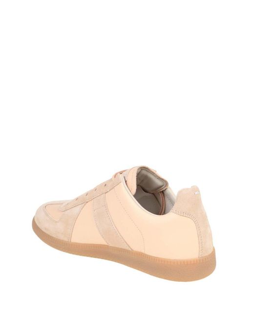 Maison Margiela Pink Suede And Fabric Sneakers for men
