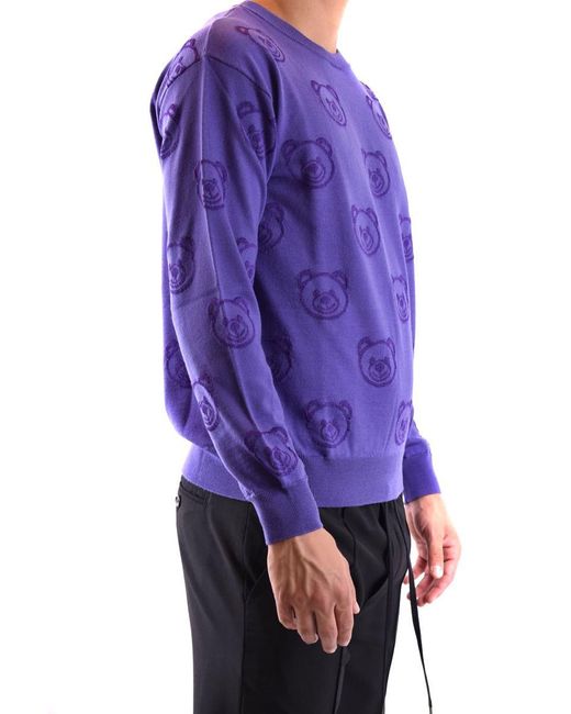 Moschino Purple Sweaters for men