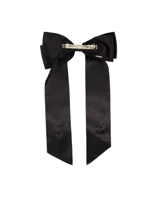 Simone Rocha Black Flower Bow Hair Clip