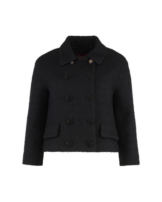 Gucci Black Wool Blend Blazer