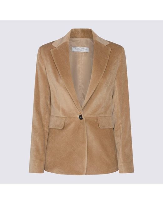 Antonelli Brown Cotton Grumello Blazer