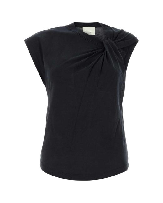 Isabel Marant Black Cotton Nayda T-Shirt