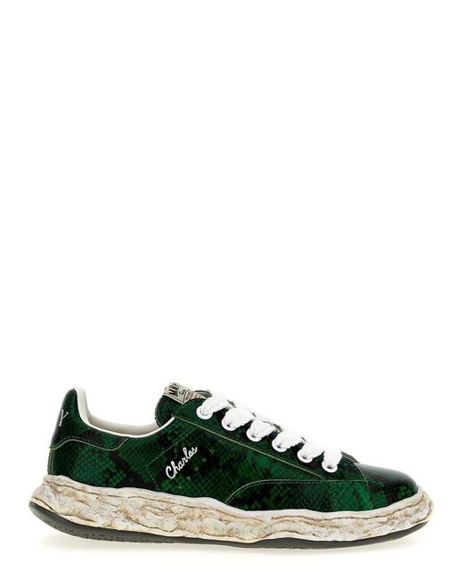 Maison Mihara Yasuhiro Green 'Charles' Sneakers