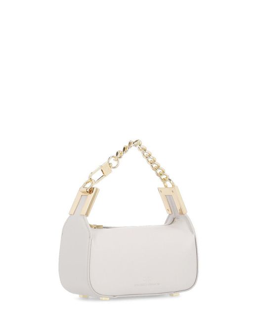 Elisabetta Franchi Natural Pearl Mini Bag With Chain