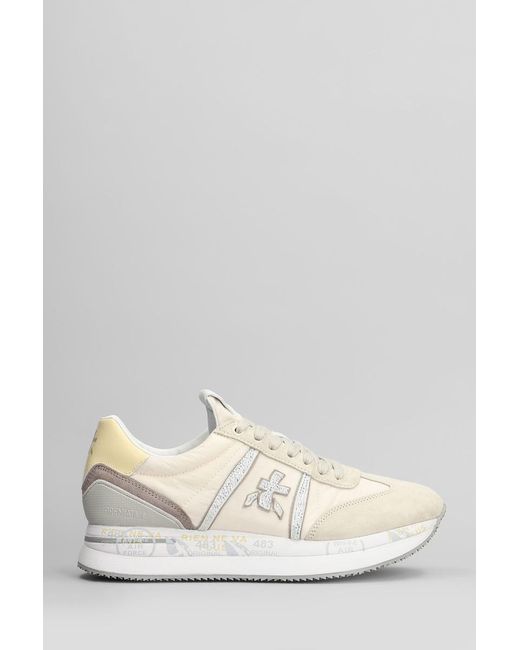 Premiata White Conny Sneakers