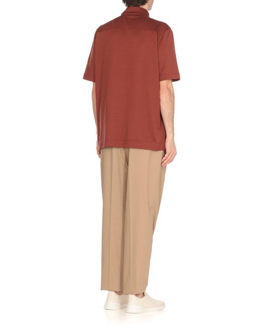 Zegna Red T-Shirts And Polos for men