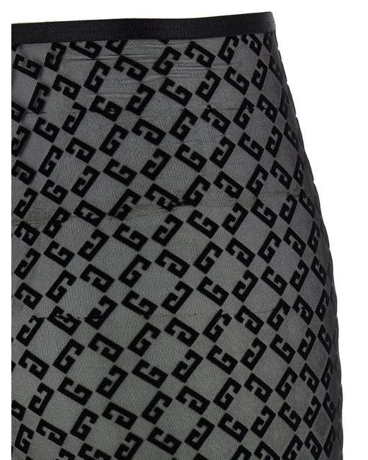 Givenchy Gray Monogram Logo Leggings