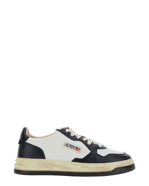 Maison Mihara Yasuhiro White 'Medalist Low Vintage X Mihara Yasuhiro' And Sneakers With Handcrafted Sole for men
