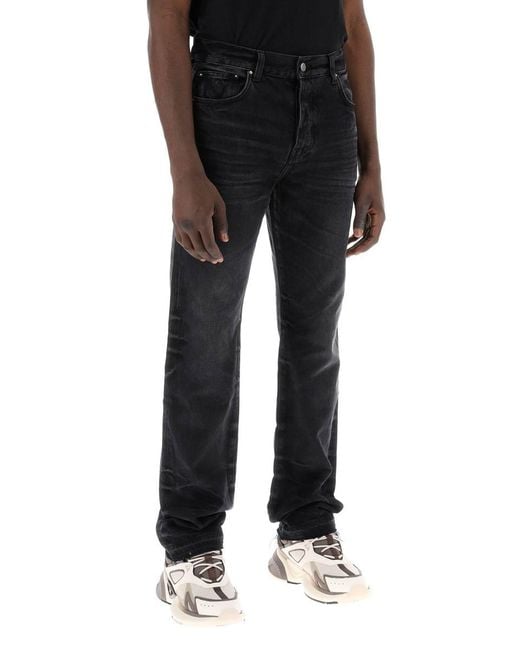 Amiri Black Straight Cut Loose Jeans for men