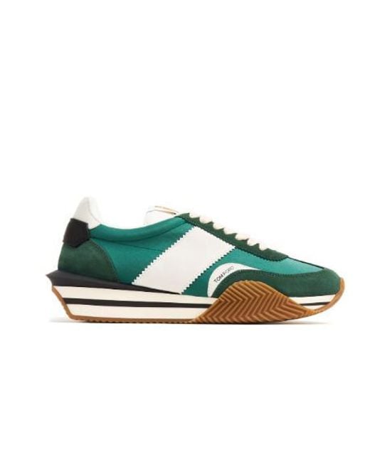 Tom Ford Green Flat Shoes for men