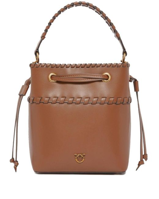 Pinko Brown 'Secchiello Mini' Bucket Bag