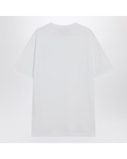 Gucci White Cotton Jersey T-Shirt for men