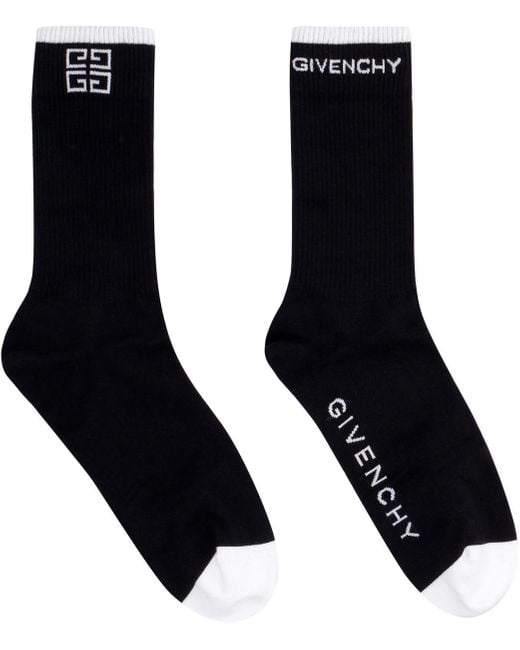 Givenchy Black Cotton Socks for men