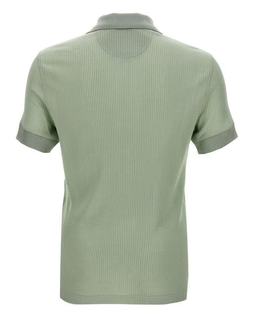 Tom Ford Green Ribbed Viscose Shirt Polo for men
