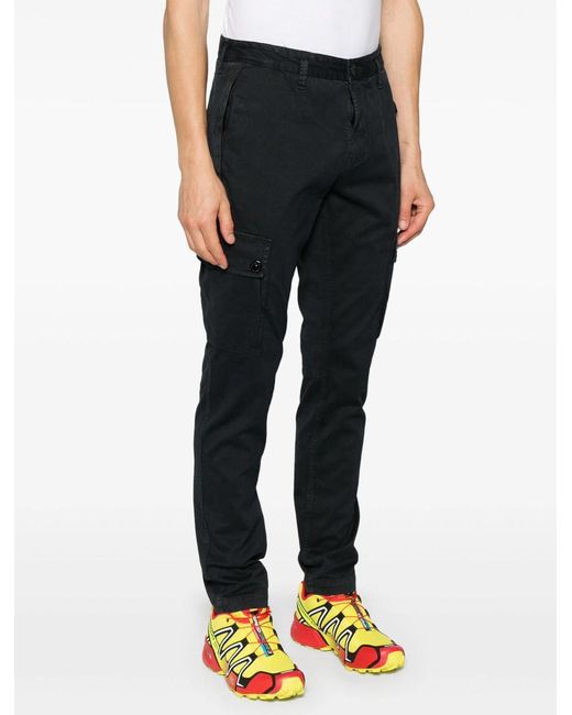 Stone Island Black Trousers for men