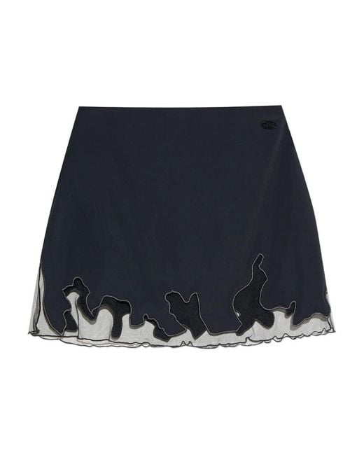 DIESEL Blue Miniskirt