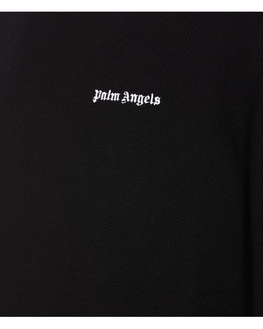 Palm Angels Blue Sweaters for men