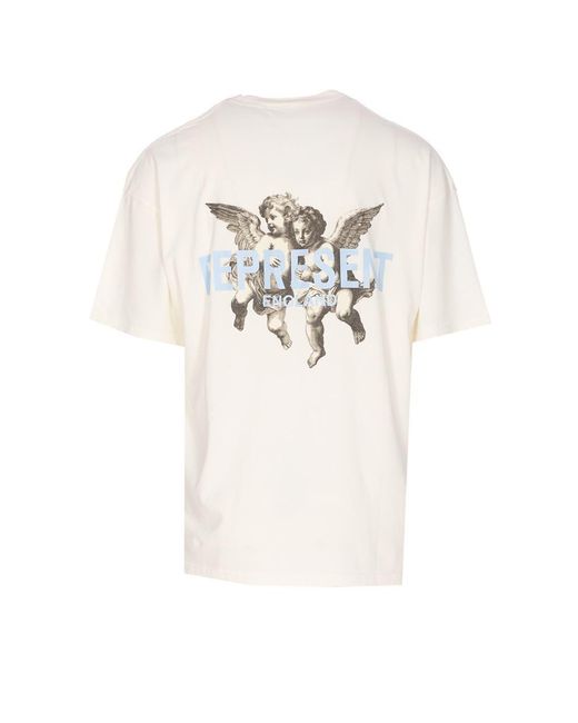 Represent White T-Shirts And Polos for men