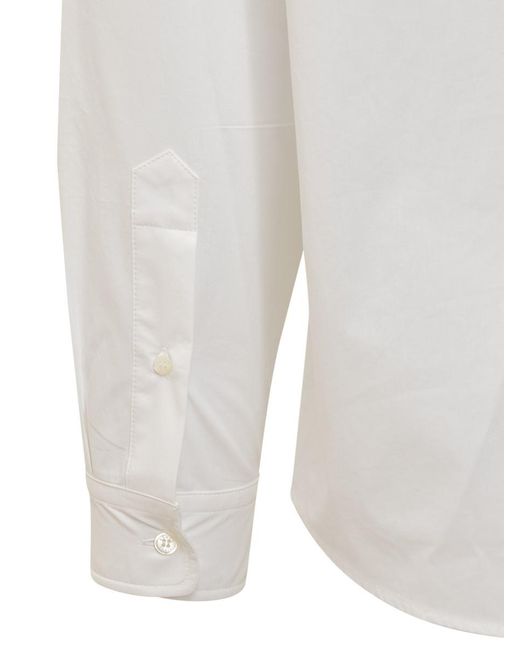 KENZO White ' Drawn Varsity' Shirt for men