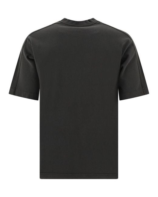 GR10K Black "Overlock" T-Shirt for men