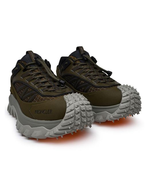 3 MONCLER GRENOBLE Black Polyamide Trail Grip Sneakers for men