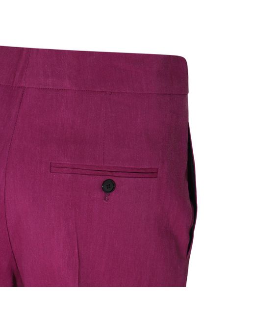 Isabel Marant Purple Orchid Cashmere Blend Scarly Pants