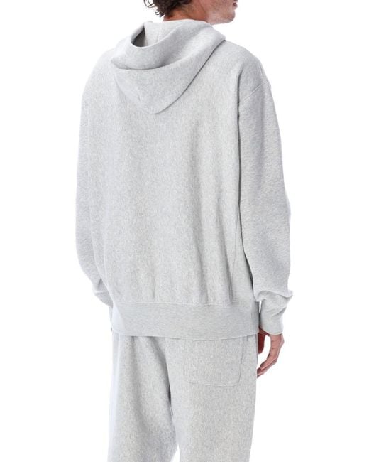 Champion Gray Oversized Zip Hoodie for men