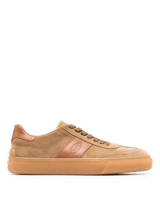 Tod's Brown Low-top Casual Suede Sneakers for men