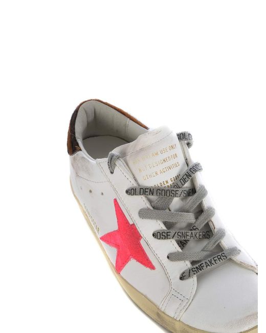 Golden Goose Deluxe Brand Pink Sneakers "Super Star"