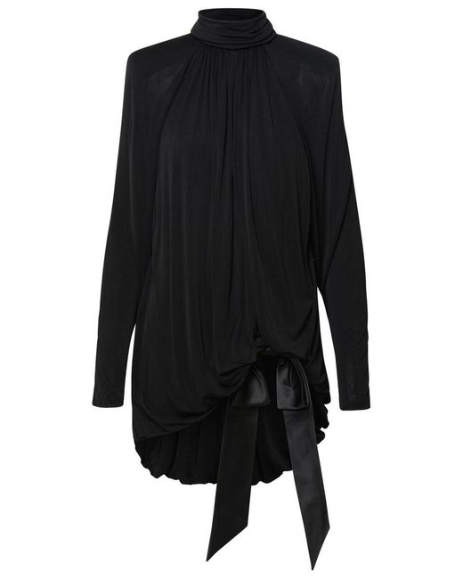 Saint Laurent Black Viscose Dress