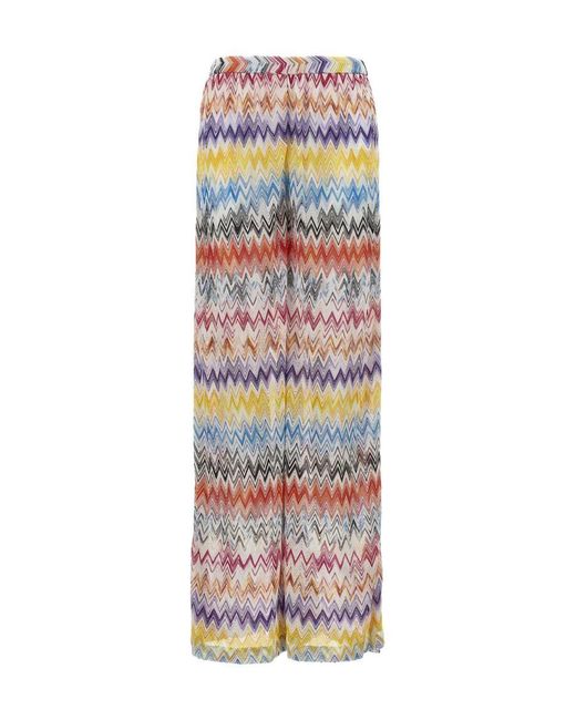 Missoni Zig Zag Pants in White Lyst